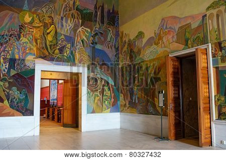 Interior of the Oslo city hall, Norway