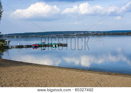 Beautiful Beach At Altmuehl Lake