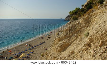 Egremni beach in Levkas, Ionion sea, Greece