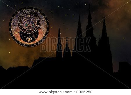 Praha zámeckého - katedrála svatého Víta