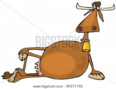 Cow resting