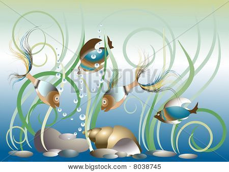 Aguarium eksotiske Fish.eps