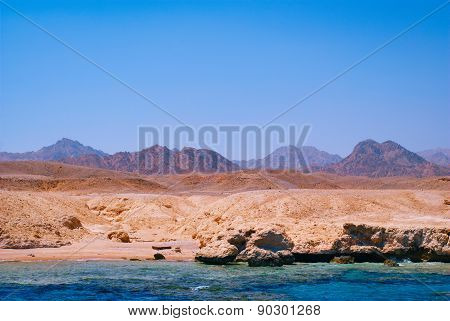 View Of The Red Sea And Coast Sinai, Egypt