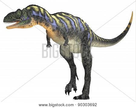 Aucasaurus Over White