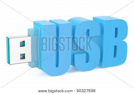 Light Blue Usb Flash Drive Ss 3.0