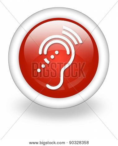 Icon, Button, Pictogram Hearing Impairrment
