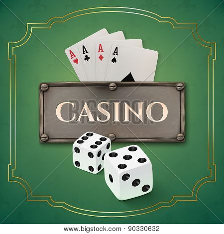 Vintage casino background.