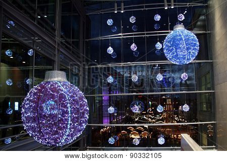 Christmas light and christmas market