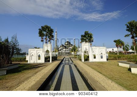 The Crystal Mosque or Masjid Kristal  in Terengganu, Malaysia
