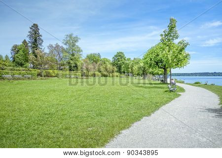 An image of the Starnberg Lake in Bavaria Germany - Tutzing