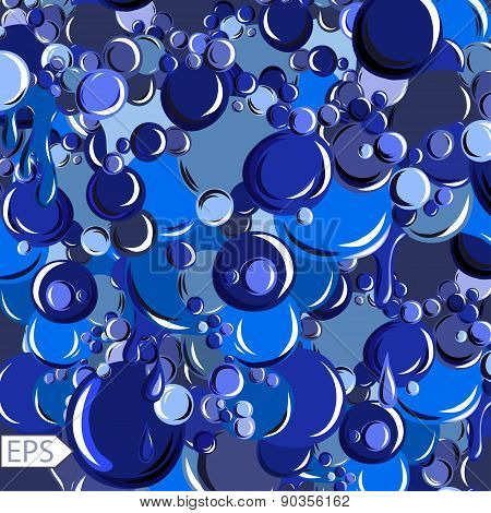 Floating bubbles. Beautiful vector background for your design.