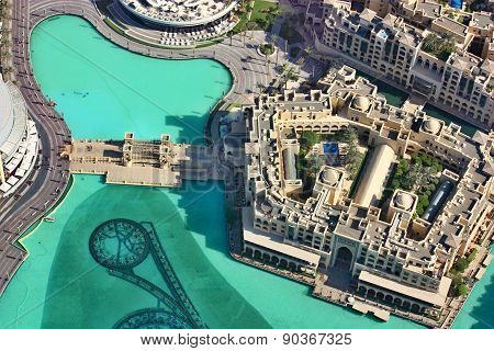 Aerial view of Downtown Dubai