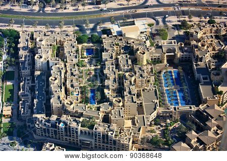 Aerial view of Downtown Dubai