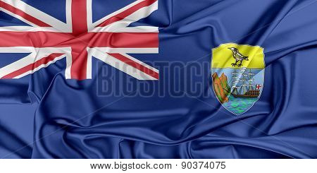Flag Of Saint Helena, Ascension And Tristan Da Cunha