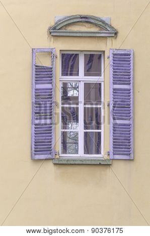 Old Window With Wooden Shutters