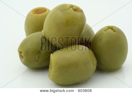 Ægte makro til et par oliven