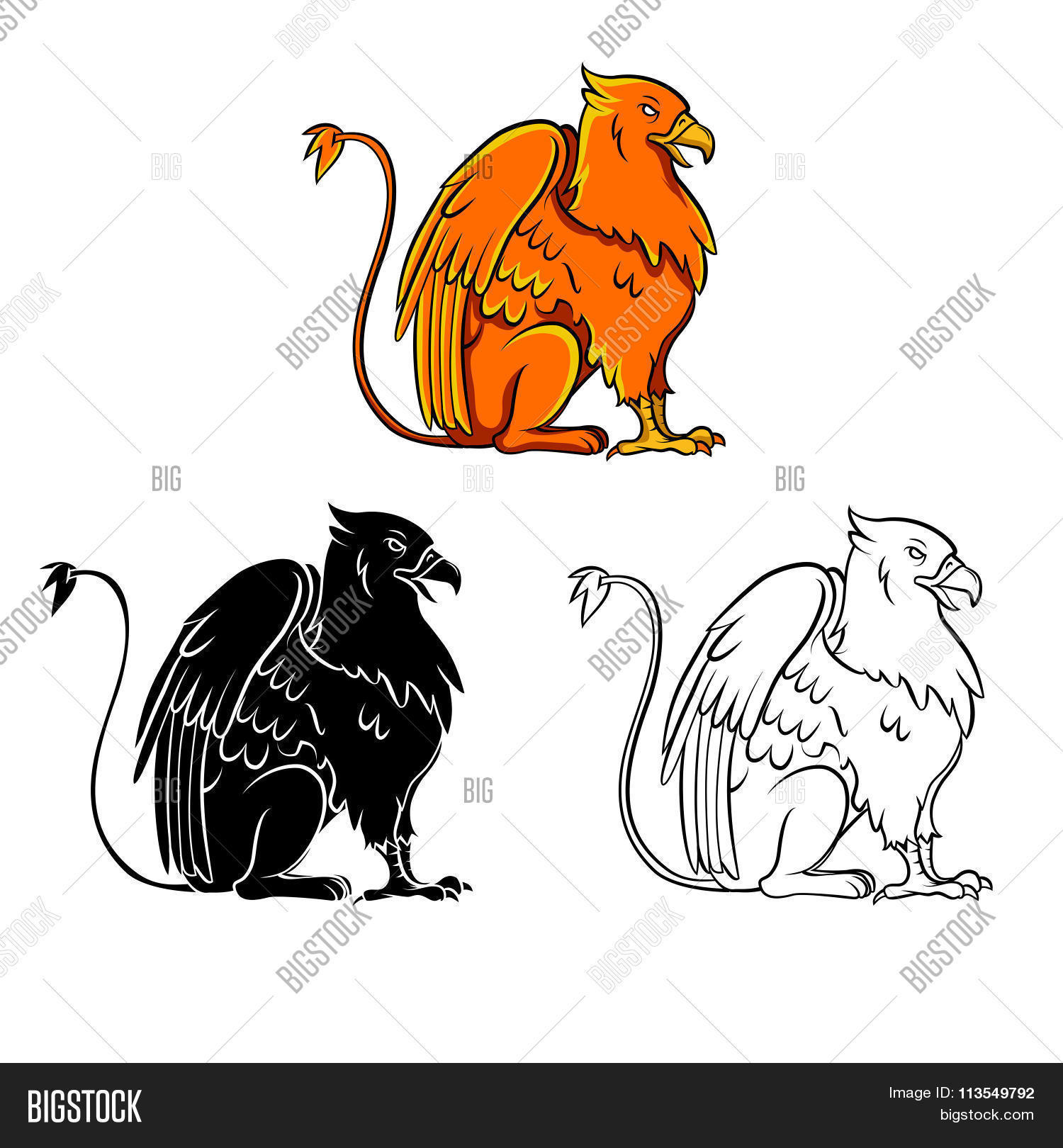 Coloring Book Griffin Vector & Photo (Free Trial) | Bigstock