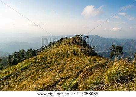 View Phu langka park in pong phayao ,thailand