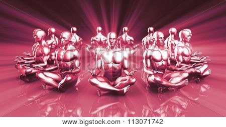 Zen State and a Peaceful or Calm Mind Concept