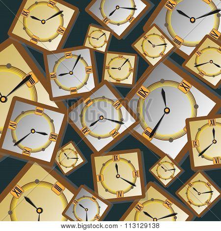 The composition with the clock