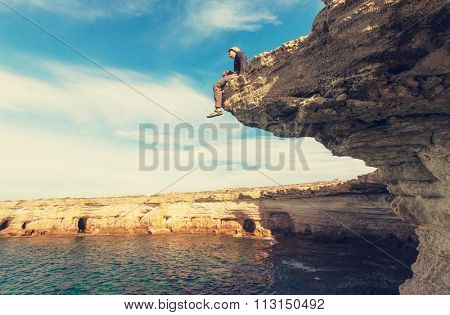 Beautiful sea shore in Cyprus