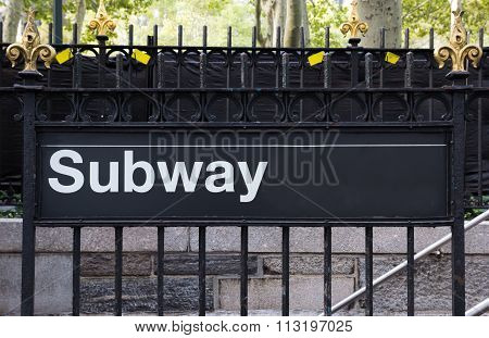 New York City Subway Sign