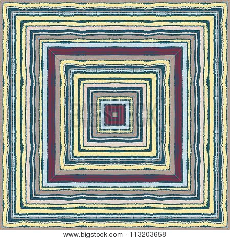 Seamless rectangle strip pattern. Ethnic ornamental texture. Square lines on background. Contrast co