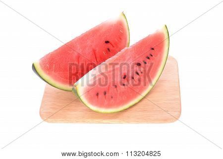Watermelon Slice Isolated On White Background
