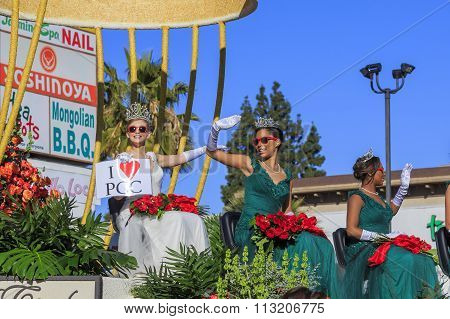 Rose Parade At Pasadena, California, Usa - January 1, 2016
