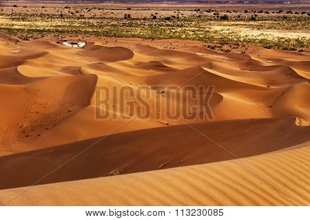 Sand dunes in Sahara Desert, Africa