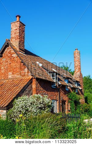 old building in Allerford, Somerset, England