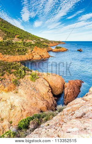 Red Rocks Of Esterel Massif-french Riviera,france