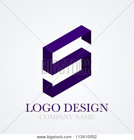 Vector illustration logo letter s