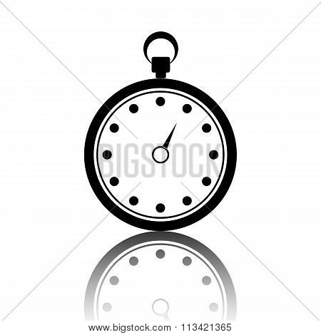Stopwatch icon isolated on white background