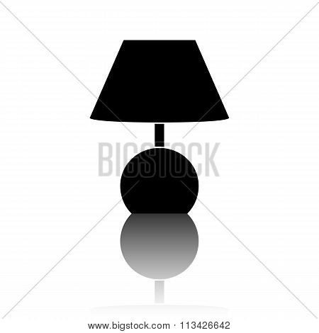 Stock Vector Illustration. Lamp icon