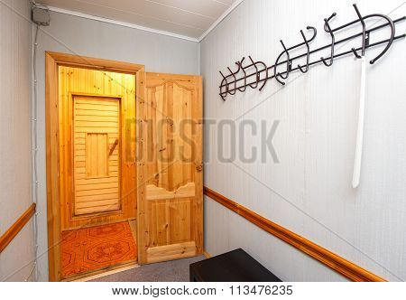 Interior Of Sauna Entrance Hall