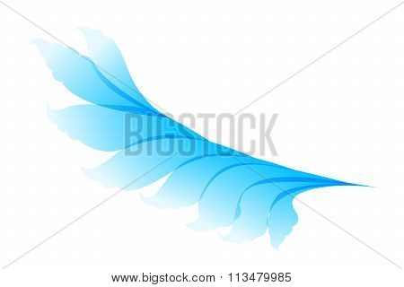 Abstract Floral Blue Pattern