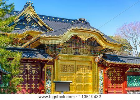 Toshogu Shrine in Ueno Park in Tokyo, Japan.