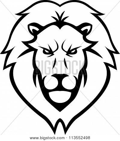 Lion Head illustration design
