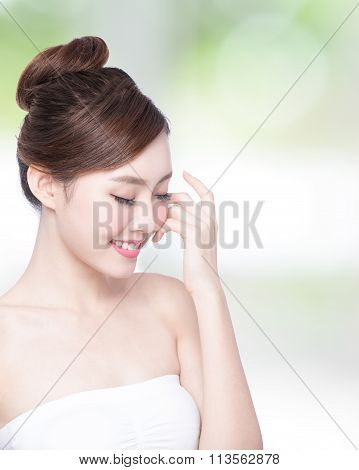 Beautiful Skin Care Woman Face