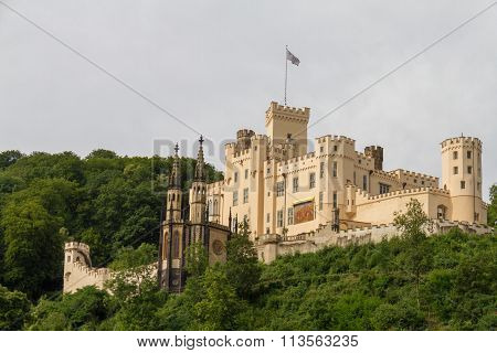 Stolzenfels Castle Near Koblenz, Rhine Valley, Germany