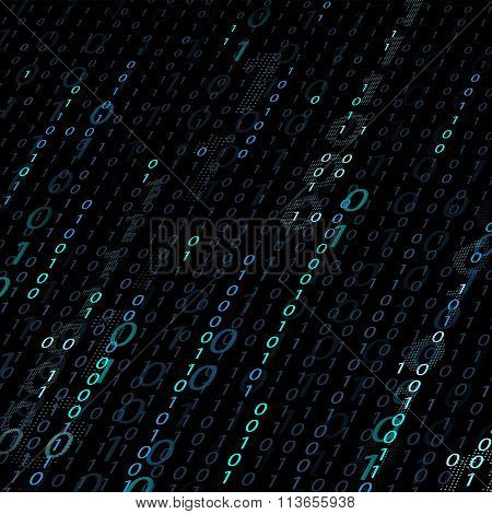 Background Of Binary Code.