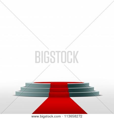 Podium. Stock Illustration.