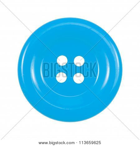 a Blue clasper isolated on white .