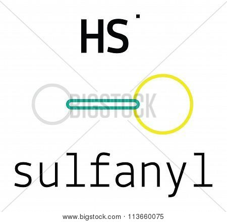 HS sulfanyl molecule