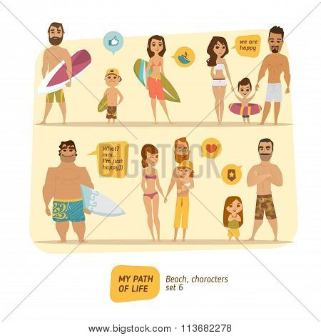 Summer characters collection