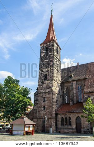 St. Jakobskirche (st. James' Church) In Nuremberg, Germany, 2015