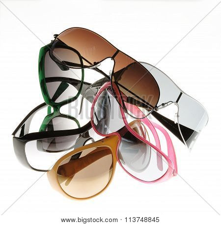 composition of colored glasses