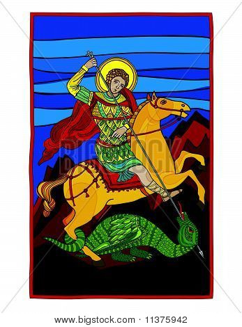 Saint Gheorghe dræbe dragen