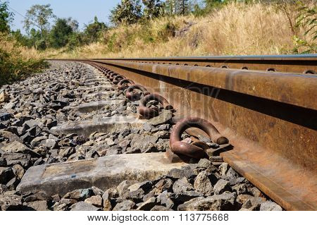 Railroad Amid Drought